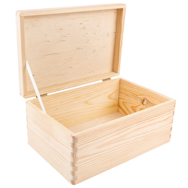 Świąteczne drewniane pudełko, personalizowane, 30 x 20 x 14 cm